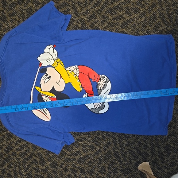 Vintage Disney Mickey Golf Shirt Velva Sheen Made In Usa - Picture 12 of 15